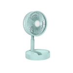 JOYKALY YG-733 AC/DC Rechargeable Lithium Battery Foldable Desk Fan With LED Light