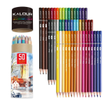 KALOUR 50 pcs Color Pencil Set Professional Art Hand-Painted Graffiti Oily Color Pencils School Painting Art Supplies