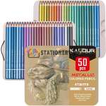 KALOUR Metallic Colored Pencils Set of 50 Colors