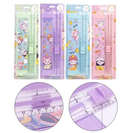 Kawaii portable paper trimmer DIY Craft Paper Trimmer Photo Paper Cutter Scrapbook - Light Purple