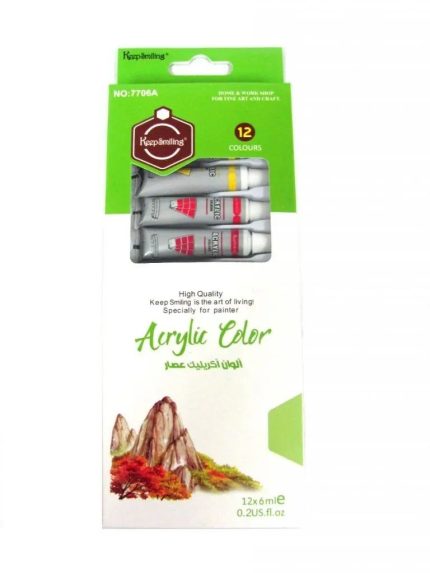 Keep Smiling Acrylic color For Painting 6ml 12 color