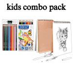 Kids sketch combo pack12 long pencil & sketch pad