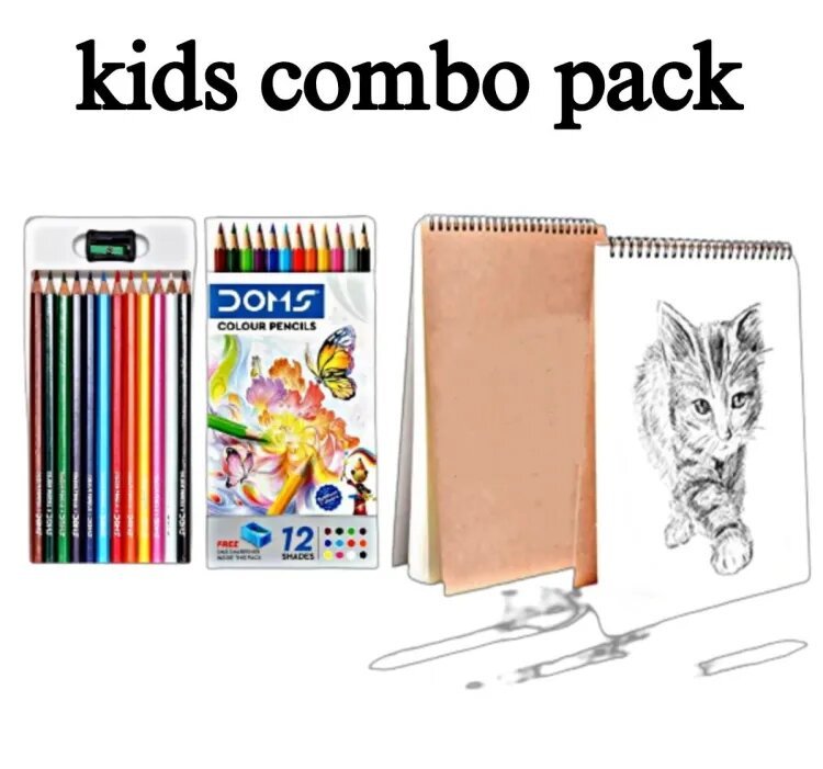 Kids sketch combo pack12 long pencil & sketch pad Kids sketch combo pack12 long pencil & sketch pad