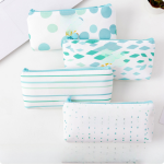 Korean canvas Bronzing Pencil case custom cute zipper pencil case creative stationery box wholesale custom printed LOGO