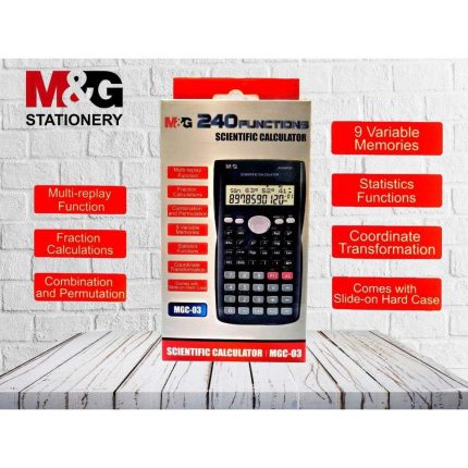 M & G Scientific Calculator 240 Functions 2 Line Display 12 Digits