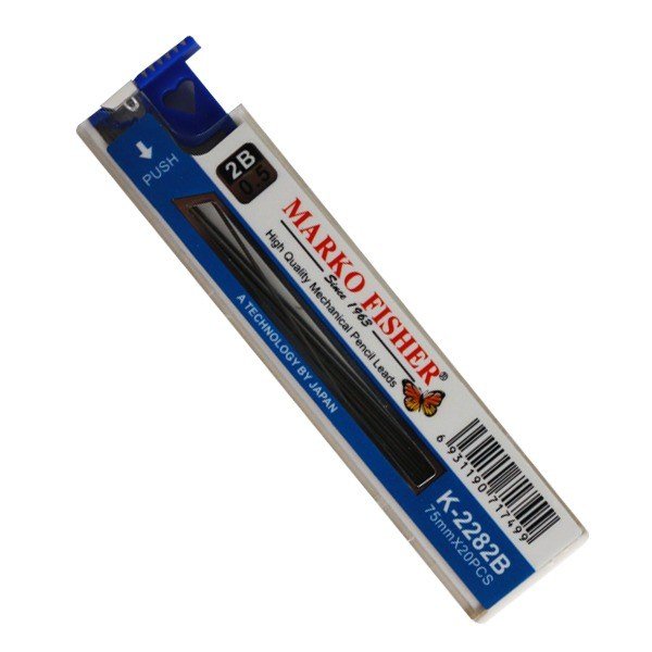 Marko Fisher Mechanical Pencil Lead Black HB 0.5MM Marko Fisher Mechanical Pencil Lead Black HB 0.5MM