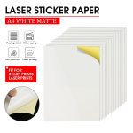 Matte A4 size sticker paper Pack of 20 Sheets