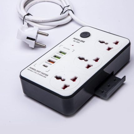 Maxline ML-804 USB Fast Charging Multiplug Power Strip
