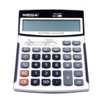 Mega MG-9025 Electronic Calculator, 12 Digit Dual Power