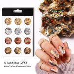Metallic foil Paper Craft Paper Nail Decor Nail Art Design Supply Nail foil Flakes Nail Art Multicolor