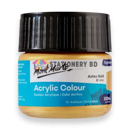 Mont Marte Acrylic Color Paint 100ML-Aztec Gold