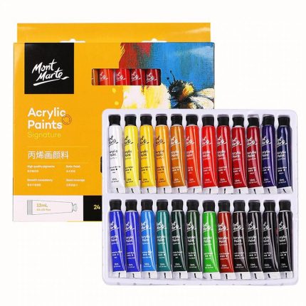 Mont Marte Acrylic Color Paint set 12ml Tube 24 Shade