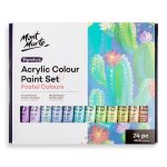 Mont Marte Acrylic Color Pastel Colors 24pc*36ml