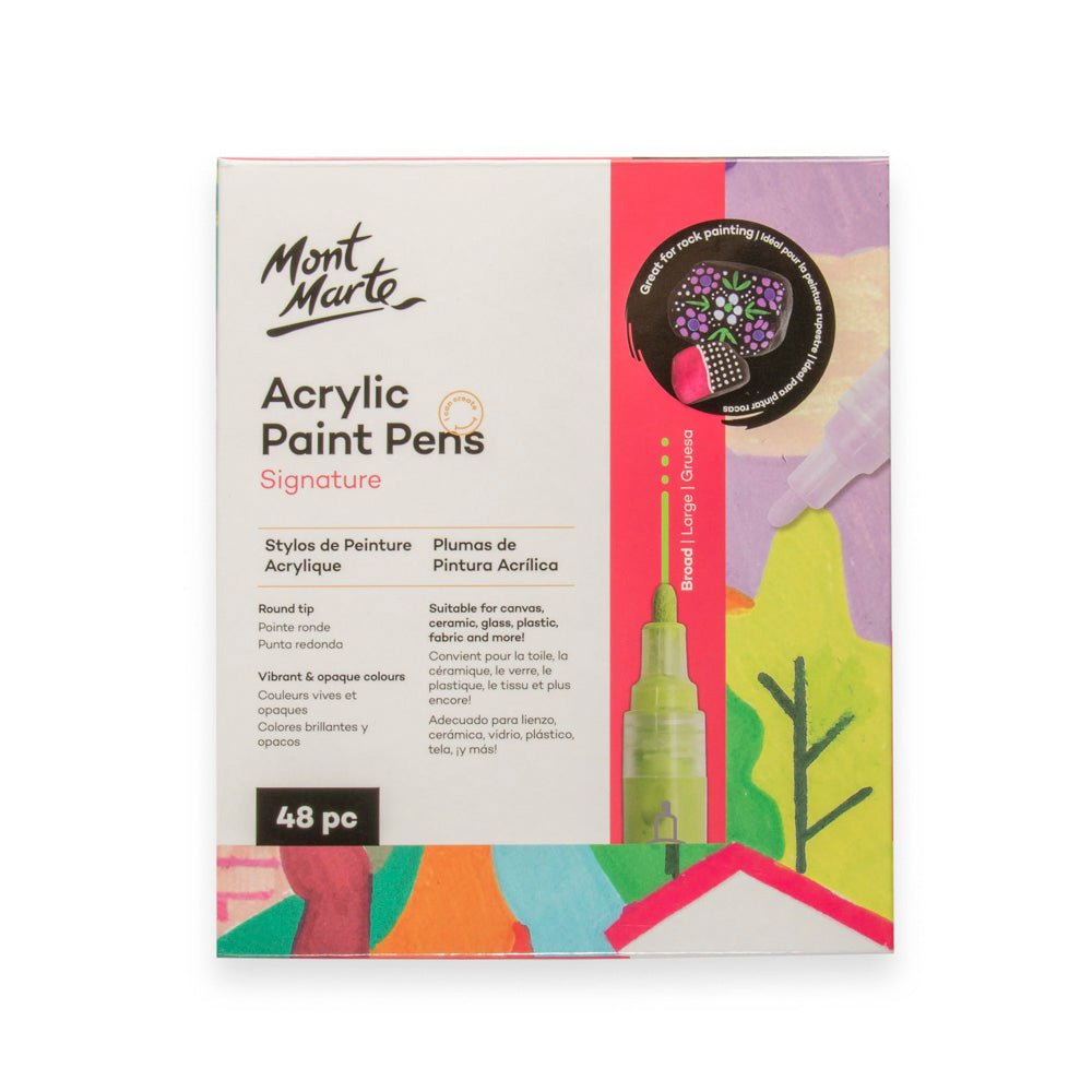 Mont Marte Acrylic Paint Pens Broad Tip 48pc Mont Marte Acrylic Paint Pens Broad Tip 48pc