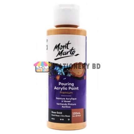Mont Marte Acrylic Pouring Paint 120ml Rose gold
