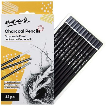 Mont Marte Charcoal Pencils 12pc