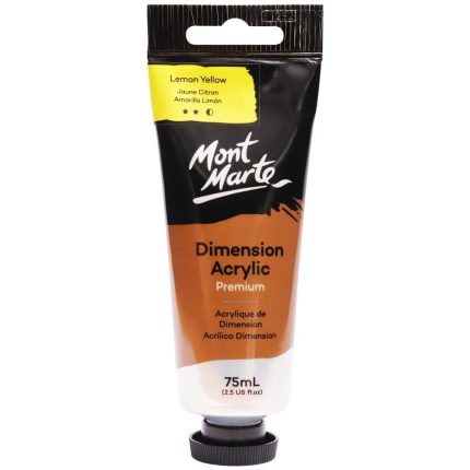 Mont Marte Dimension Acrylic 75mls - Lemon Yellow