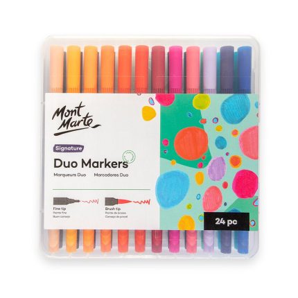 Mont Marte Duo Markers 24pc in Case