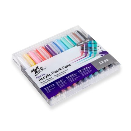 Mont Marte Flexi Tip Acrylic Paint Pens-12pcs