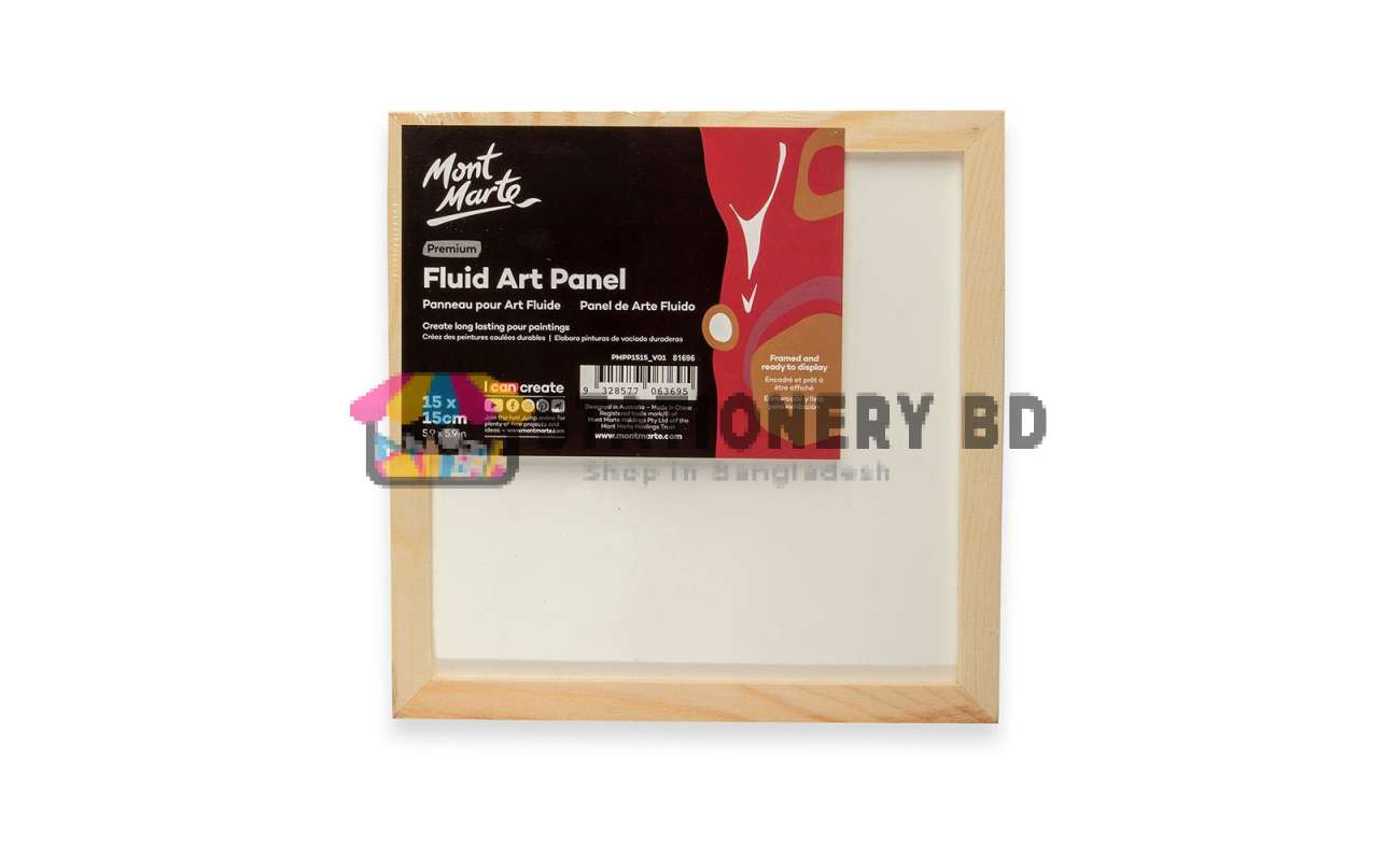Mont Marte Fluid Art Panel 15x15cm