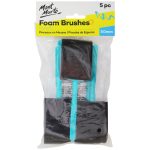 Mont Marte Foam Hobby Brush 50Mont Marte 5pc Poly Bag