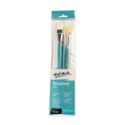 Mont Marte Gallery Series Brush Set Oil-3pcs