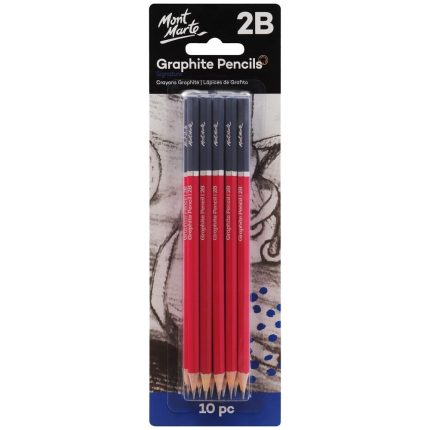 Mont Marte Graphite Pencils 2B 10pc