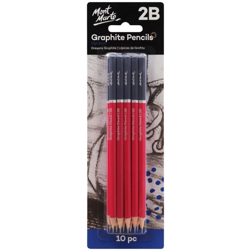 Mont Marte Graphite Pencils 2B 10pc