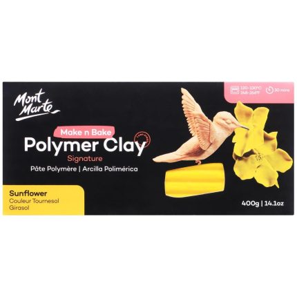 Mont Marte Make n Bake Polymer Clay 400g-Sunflower