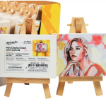 Mont Marte Mini Display Easel With Canvas - 6x8cm, 1pc