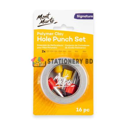 Mont Marte Polymer Clay Hole Punch Set-16pc