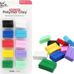 Mont Marte Polymer Clay Set 10 Pieces 100g Soft, Even Texture – Easy to Shape – Clay for Pottery, Modelling and Handicraft