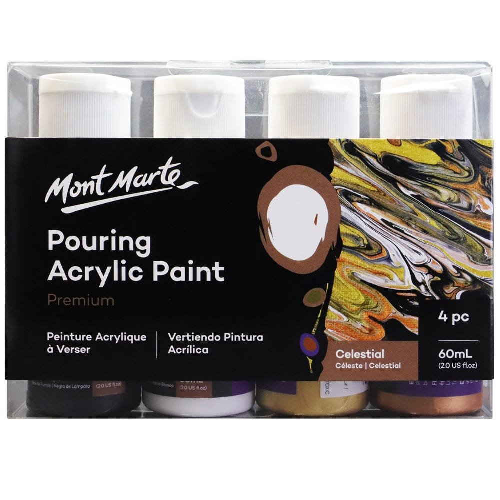 Mont Marte Pouring Acrylic 60ml-Celestial Mont Marte Pouring Acrylic 60ml-Celestial