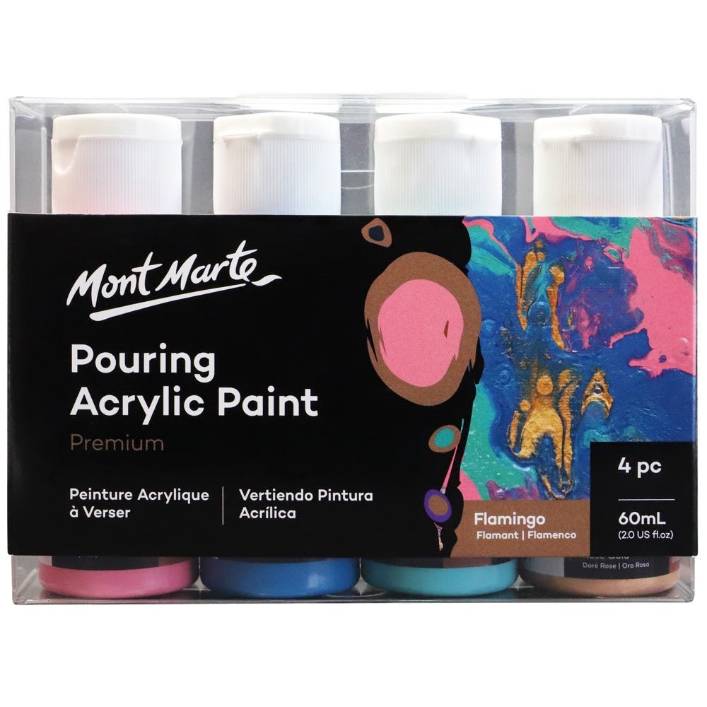 Mont Marte Pouring Acrylic 60ml-Flamingo Mont Marte Pouring Acrylic 60ml-Flamingo