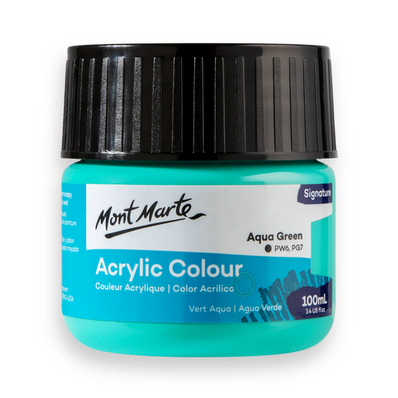 Mont Marte Premium Acrylic Color 100ml - Aqua green Mont Marte Premium Acrylic Color 100ml - Aqua green