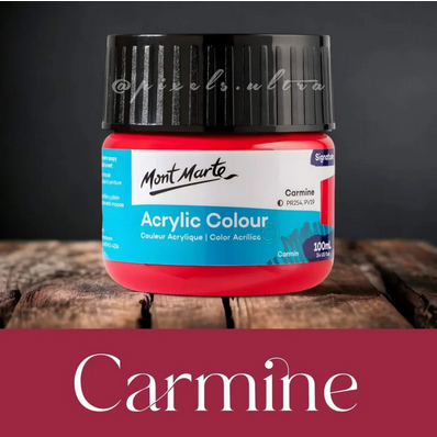 Mont Marte Premium Acrylic Color 100ml - Carmine Mont Marte Premium Acrylic Color 100ml - Carmine