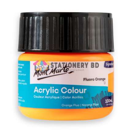 Mont Marte Premium Acrylic Color 100ml - Fluro orange