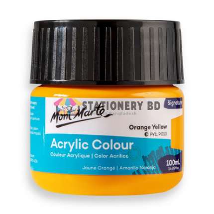 Mont Marte Premium Acrylic Color 100ml - Orange Yellow
