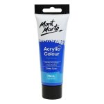 Mont Marte Signature Acrylic Paint 75ml Tube - Deep Cyan Blue