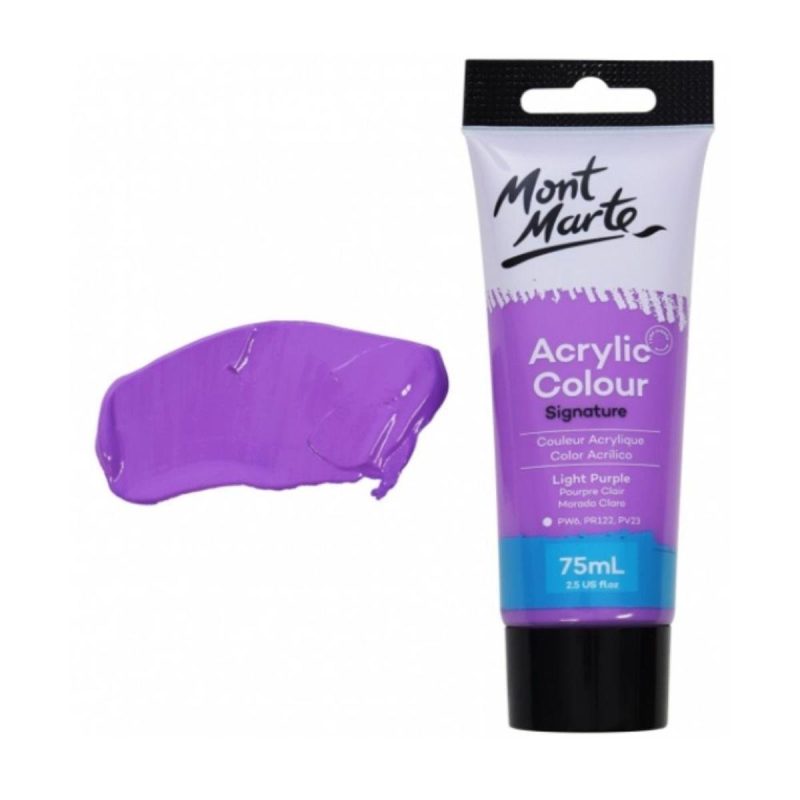 Mont Marte Signature Acrylic Paint 75ml Tube - Light Purple