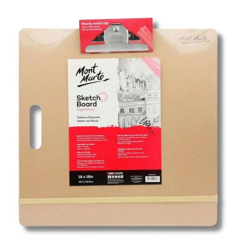Mont Marte Sketch Board w/Clips Med