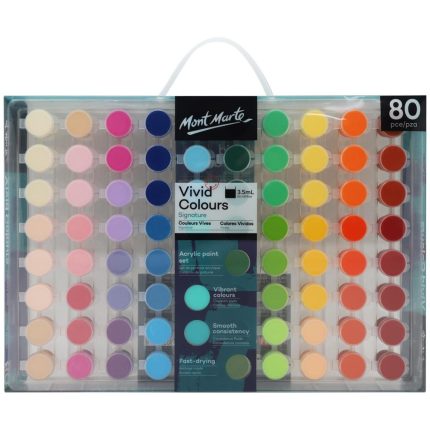 Mont Marte Vivid Colors Acrylic Paint 80pc