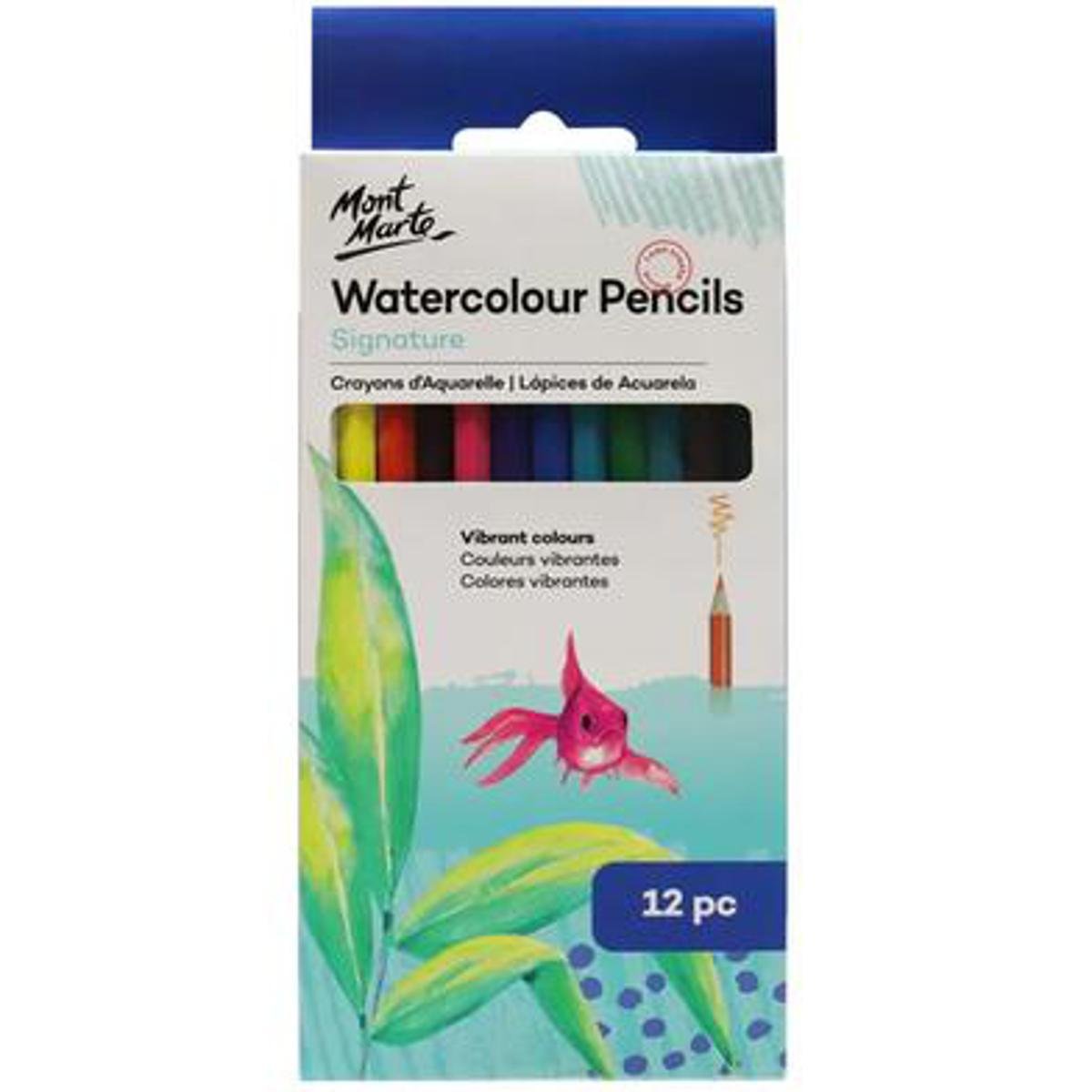 Mont Marte Water color Pencils 12 pc Mont Marte Water color Pencils 12 pc