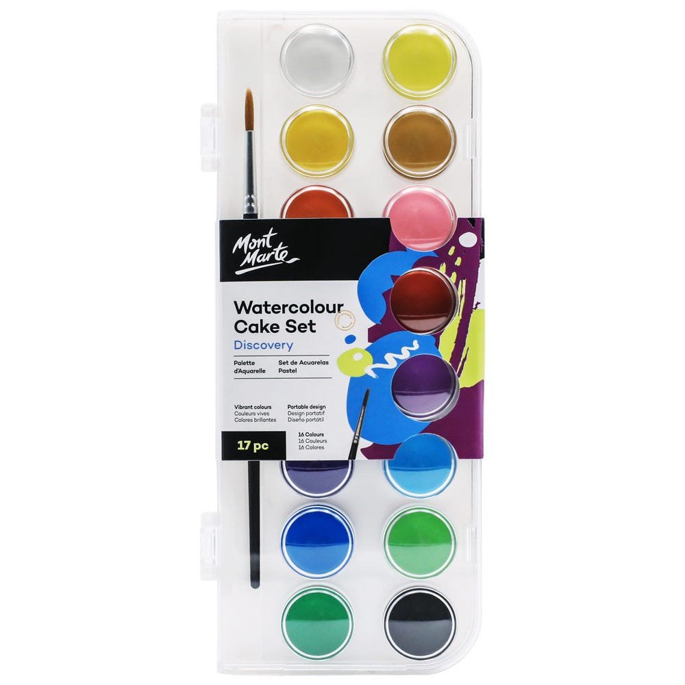 Mont Marte Watercolor Cake Set 13pc Mont Marte Watercolor Cake Set 13pc