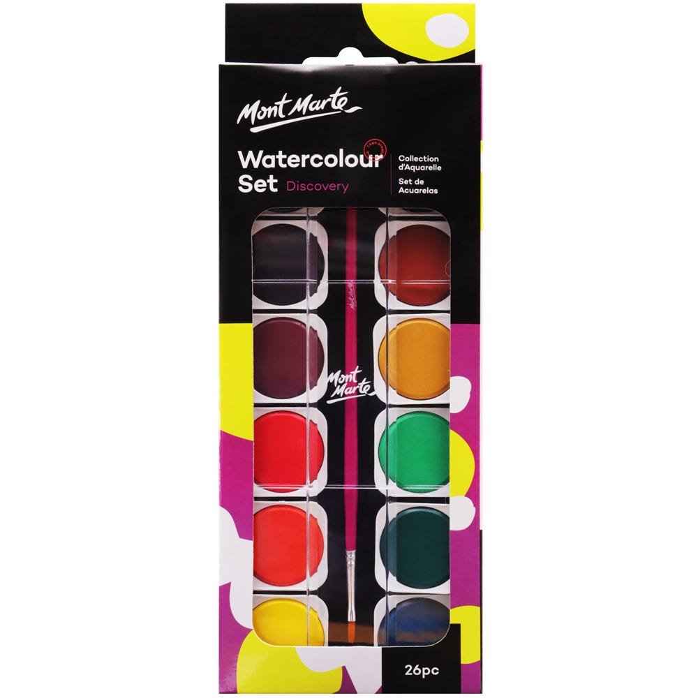 Mont Marte Watercolor Painting Set 26pc Mont Marte Watercolor Painting Set 26pc