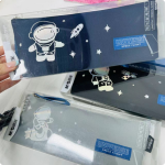 Morning light flies to the universe inverted trapezoid pencil case male astronaut stationery bag cartoon large capacity dirty stationery pencil case