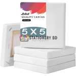 PAPER TREE Premium White Canvas 5X5 INCH