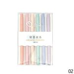 Papertree 6PCS Double Head Tips Highlighter Morandi Soft Tip Light Color Eye Protection Marker Pen DIY Photo Diary Journal Fluorescent Pens