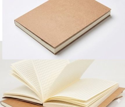 Papertree Grid Notebook A5 Size- Brown Cover