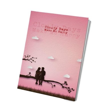 Papertree Lined Note Book (Cloudy Days make me Happy) A5 Size